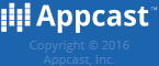 Appcast logo horisontal white